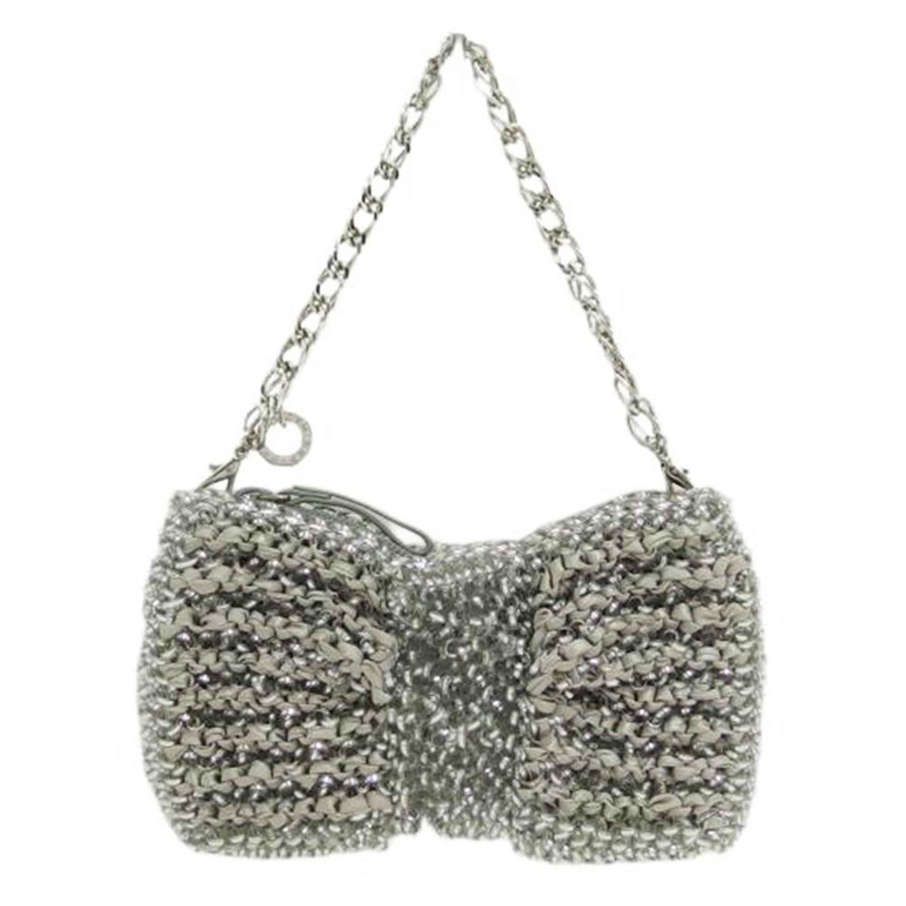Anteprima Wire Mini 2way Chain Handbag Silver